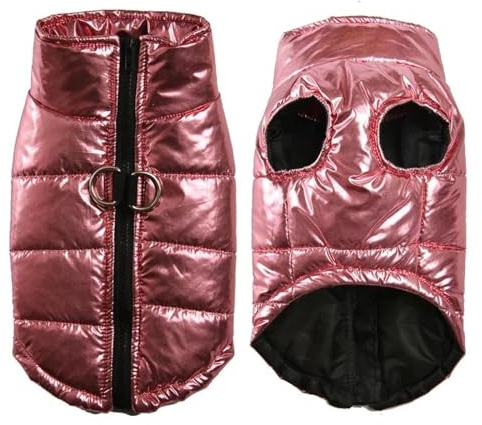 wasserdichte, Kältebeständige Outdoor-Jacke Für Chihuahua, Mops, Bulldogge, Shiba Inu, Mit Reißverschluss, Warme Winter-Hundebekleidung Mit D-Ring,A,3XL