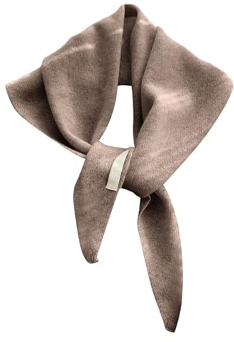 Dreieckstuch Damen Kaschmir Braun Casual Zwillingsherz Dreiecksschal Dreieckstücher Strick Dreieck Schal Musselin Halstuch Tuch Kuschelig Flauschig Ohne Kratze An Haut Für Frauen Mädchen Xxl Blau Rot