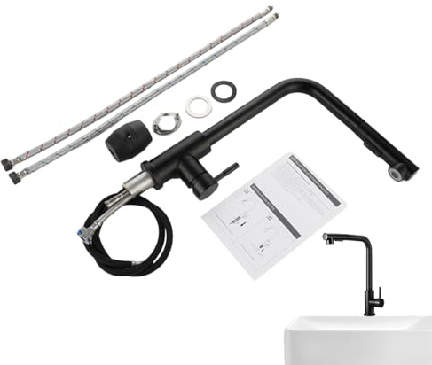 Robinet De Cuisine Pour Camping-Car,Outil À Poignée Unique À Rétraction En Acier Inoxydable - Robinet d'Eau de Cuisine | Pour Maison Salle De Bain Buanderie Salle À Manger Bar