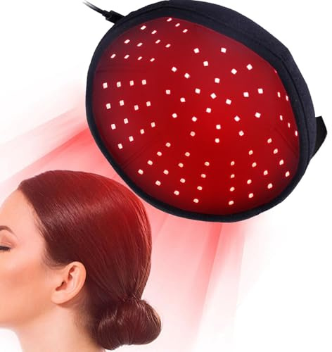 Haarwuchs Kappe - LED Rotlichttherapie | Infrarot Kopfhautschutz | Anti-Haarausfall Gerät Für Dünner Werdendes Haar & Alopezie, Haarwuchsmittel Für Männer & Frauen Blau