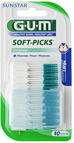 Gum Soft Picks Large Interdentalbürsten 3er Pack (3x 40 Stück)