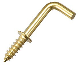 sourcing map 30 Stk. Schraubhaken Deckenhaken Golden 1 | Selbstschneidend Einschrauben Haken mit Platte