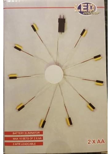 Batterie Netzteil Adapter 10 x 3 AA Mignon Batterien 4,5V Wandler 1,5m Kabel Netzteil