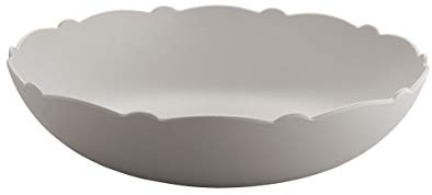 Alessi Dressed en Plein Air MW72/38 WG, Insalatiera di Design con Decoro a Rilievo, Melammina, Grigio (Chiaro)