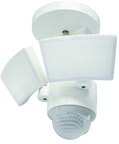 IQ AMERICA LED Outdoor Motion Sensor Security Floodlight – 1100 Lumens, 180° Detection, Weatherproof Design, Versatile Eave or Wall Mounting, Exit Detection, Rotatable Sensor