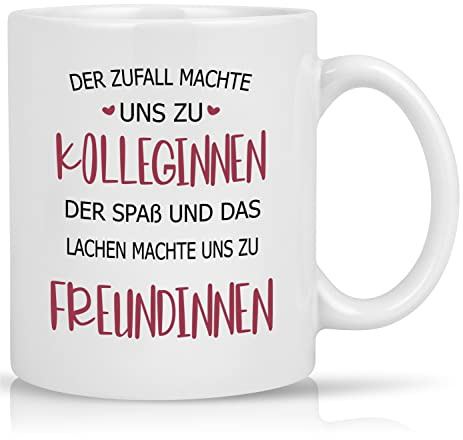 Joymaking Abschiedsgeschenk für Kollege, Tasse zum Jobwechsel, 11 oz, Abschiedstasse, Geschenk, Kollege, Abschiedsgeschenk, Jobwechsel, personalisierte Kaffeetassen mit Spruch Der Zincall machte uns z