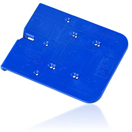Hinge Drill Jig Blue Mount Plate Compatible with Hettich Sensys Intermat Kitchen Cabinet Guide