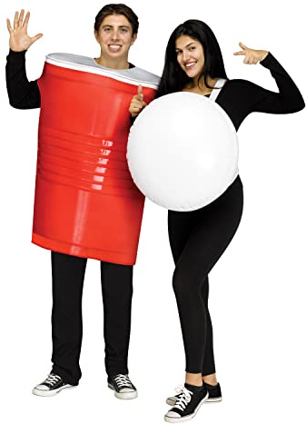 Fun World Beer Pong Paar Erwachsene Kostüm, Einheitsgröße