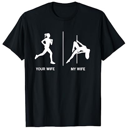 Pole Dance Geschenk Ehemann Mann Poledance T-Shirt