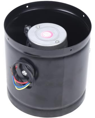 Queeucaer 150mm 500m³/h Axial Rohrventilator Metall Gebläse Kanal Lüfter Abluft Zuluft, in Küchen, Wohnzimmern, Supermärkten, Hotels und anderen Orten verwendet