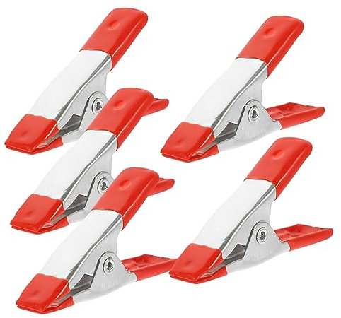 Gadpiparty 5pcs Small Metal Spring Clips Heavy Duty Woodworking Clip Spring Clamps for Woodcraft Projects