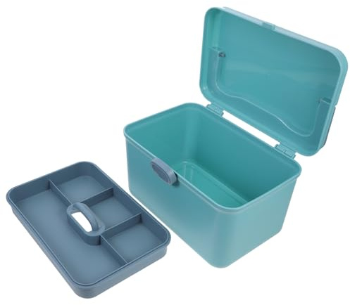 UTHCLO Caja De De Gran Capacidad Con Asa Organizador De Hogar Viajes Coche y Botiquín De Primeros Auxilios
