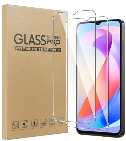 MIBZOR 2 Pezzi Vetro Temperato per Blackview Shark 6 / Blackview Wave 10 | Pellicola Prottetiva Durezza 9H 0,33mm Trasparente Pellicola Schermo, HD Trasparenza Protettiva Film