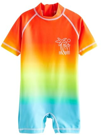 NEXT Yngre pojkar Sunsafe allt-i-ett-baddräkt Rainbow Dip Dye 92-98