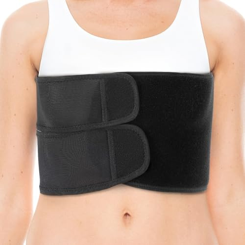 KUMOKUMOstone Cinturón de soporte para la caja torácica, compresión abdominal postoperatoria y correa de soporte para el pecho.
