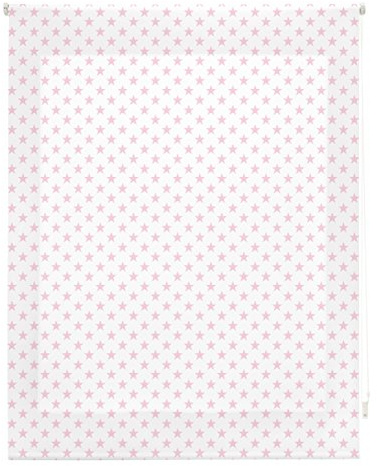 blindecor Stars Rollo, Stoff, Pink, 120 x 180 cm