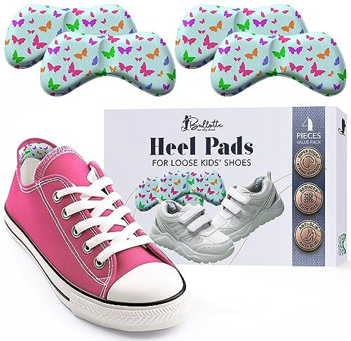 Double Gel Butterfly Heel Grips - Invisible Extra Sticky Shoe Protectors, High Heel Grips for Ladies, Suitable for Courts & Boots: 4 Pack