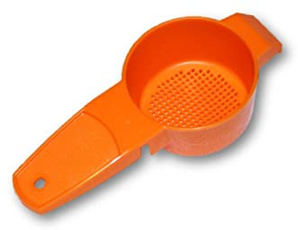 Tupperware Mini Sifter Gadget Sieb Tiny Treasures Orange
