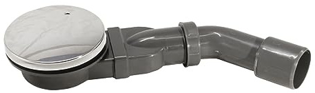 VBChome Bonde d'écoulement en acier inoxydable - Slim - Chromé - Pour receveur de douche - Diamètre : 90 mm - Plat - Pop Up - Avec siphon anti-odeurs - Accessoire de douche - Chromé - Diamètre : 90 mm