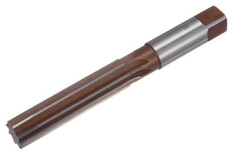 sourcing map Handreibahle, 30 mm, H7, metrischer Reibahlenbohrer für Metall, Holz, Lochreiben, gerade Rillen, 9SiCr, Schneidwerkzeug aus legiertem Stahl