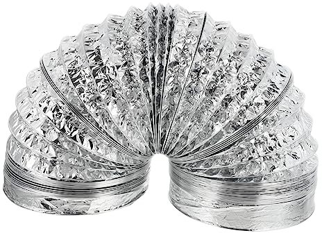 Angoily Aluminiumfolienkanal Flexibler Entlüftungsschlauch Für Küche Trockenraum Badezimmer Gewächshaus Einfache Installation Und Verwendung Leicht Und Vielseitig
