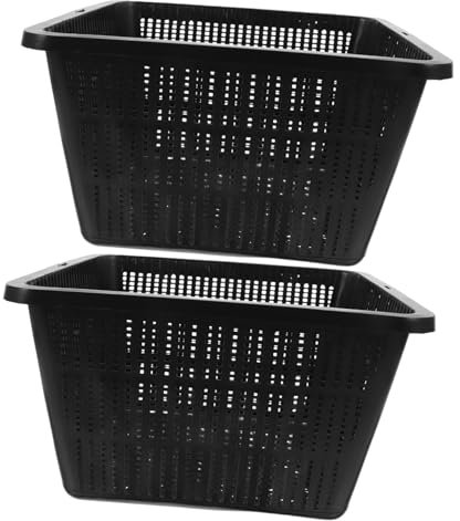 Sosoport Cestini a Rete Per 2 Pezzi, Vasi in Plastica Per Piante Acquatiche Da Laghetto, Accessori Portatili Per Giardinaggio Indoor e Outdoor, Coltivazione Senza a Bassa Manutenzione