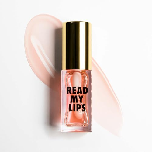 MOYOU LONDON Plant-Based Lip Oil – Deep Hydrating Lip Gloss, Non-Sticky, Clean Beauty Formula with Vitamin E & Essential Oils, Vegan & Cruelty-Free, Pink Whisper