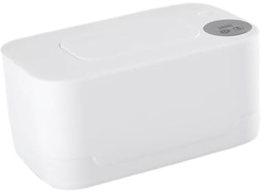 Calentador de Toallitas para Bebés Portátil de Gran Capacidad Blanco | Plástico, Control Inteligente de Temperatura, Calentamiento Botón, para Viaje y Uso Casa