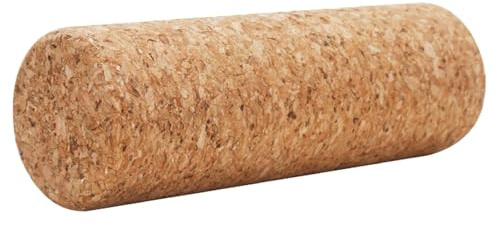 Jiuvaso Rullo massaggiante Multiuso in Sughero per, per Atleti, Pilates, Robusto, per Esercizi di, per Gambe, Polpacci, Piedi e Muscoli della