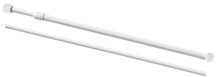 Varillas de tensión para cortina de ducha ajustable de 17 a 42 pulgadas, ideal para uso en puerta de baño, accesorios de baño, barra de tensión de resorte