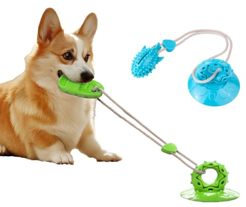 LumaTide Dog Toys Set – Slipper Dog Toy & Suction Cup tug Toy, Interactive Dog Toys with Rope, Indestructible Dog Toy for Aggressive chewers, Durable Dog chew Toys