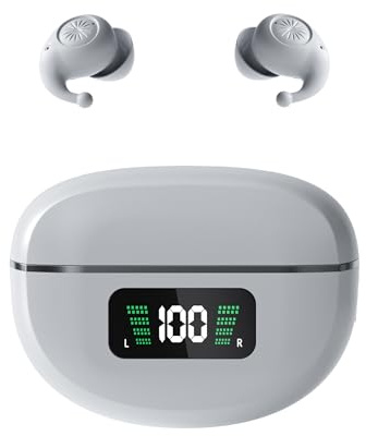 eleror X9 Mini Écouteurs Sans Fil pour le Sommeil et Usage Quotidien, Écouteurs Bluetooth Extra-Petits, Écouteurs en Silicone Confortables, Isolation du Bruit, Ajustement Sécurisé, ENC Appels Clairs