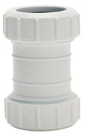 Universal 40mm Compression Waste Straight Connector