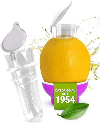 Presse-citrons Safti, verseur rose bonbon