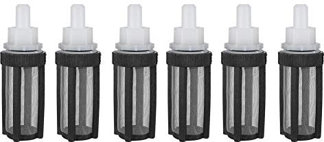 6pcs Micro Pump Filter Wassereinlass Rahmen Bewässerung Clean 8mm Edelstahl Net Schlauchzubehör MEHRWEG VERPACKUNG