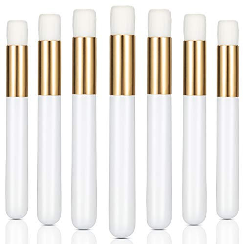 20 Pieces Lash Shampoo Brushes, Peel Off Blackhead Remover Tool, Nose Pore Deep Cleaning Brush, Facial Cleansing, Eyelash Extensions Washing (White)