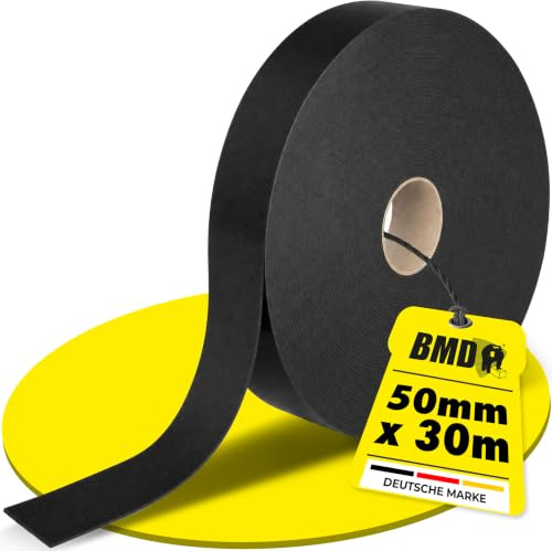 BMD Dichtungsband | 50 mm x 30 m | 5 Stück |Schall-Entkopplung und Geräusch-Abdichtung | für Metall-Profile und Unterkonstruktionen | Trockenbausysteme | Trennwandband