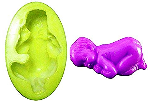 LoveLegis Un Molde de Silicona para bebé clásico Realista - jabón - Resina - Yeso - Idea de Regalo de cumpleaños - moldes de Silicona - Molde Artesanal