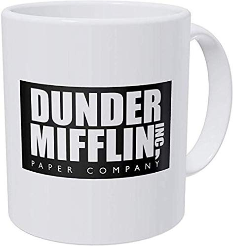 Keramik Kaffeetasse, 330 ml, Dunder Mifflin, Michael Scott, Film, Klassiker, Hochglanz-Finish, Zuhause, Heißgetränke