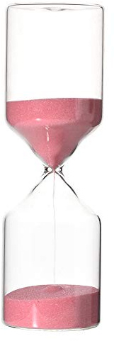Clessidra 30 Minuti Clessidra Clessidra, Orologio Sabbia Clessidra in Vetro Sabbia per Decorazione Cucina Cucinare o Timer per Insegnamento, Clessidra in Vetro per Casa, Scrivania, Regali(rosa)