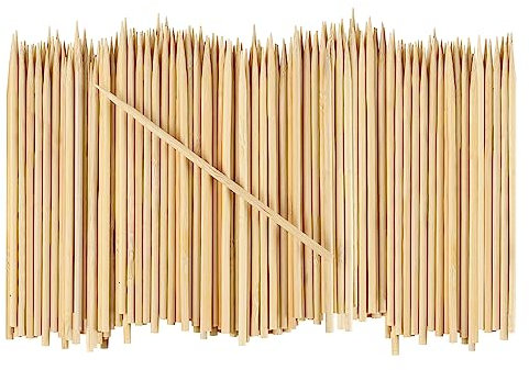 Comfy Package [100 Unidades] Brochetas de Bambú de 6 Pulgadas – Palillos de Madera para Parrilla, Shish Kabob, Frutas, Aperitivos y Cócteles