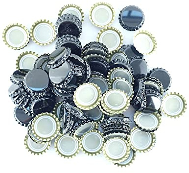 Rothko & Frost Black Crown Bottle Caps - 26mm, Pack of 250