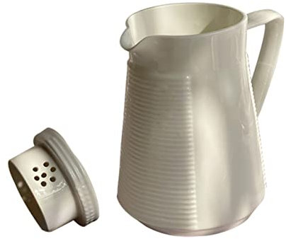 Yardwe Jarra De Cerámica Delicada Para Agua Fría y Jugos Resistente Al Frío Con Tapa Antideslizante Capacidad Para Uso Doméstico y Bebidas Refrescantes