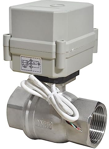 kezhai Dream 1 1/4 9-24V AC/DC Motorisierter Kugelhahn, DN32 Edelstahl 2 Drähte Automatische Rückkehr NC Elektrischer Kugelhahn