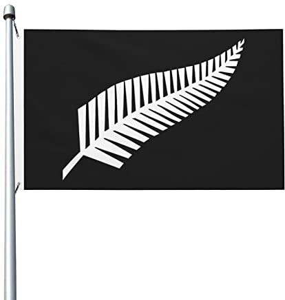 Neuseeland-Maori-Farn-Flagge, 90 x 150 cm, Außendekoration, Banner, Hofflagge mit Ösen
