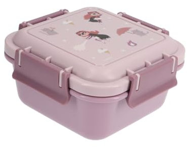 Tutete Caja Almuerzo Infantil Grande 780ml - Fiambrera Escolar, Apta para Microondas y Lavavajillas, Cierre Hermético, Ideal para Parque o Colegio, 100% Libre de BPA | Fantastic Girl