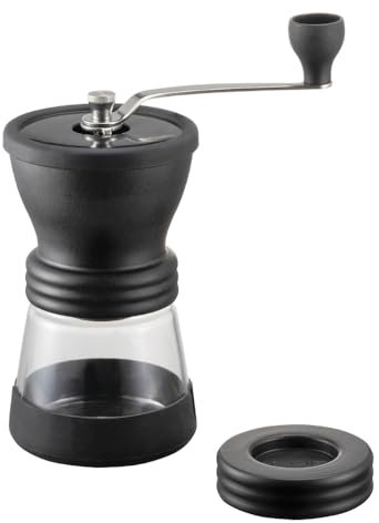HARIO - Black Ceramic Coffee Grinder with N Skeleton Gift Gift Gift MSCSN-2-B