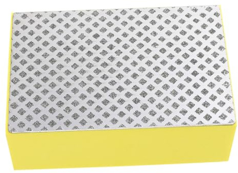 ORFOFE Tamponi Per Lucidatura Manuali Utensili Abrasivi Diamantati Blocchi Per Levigatura Spugna Elastica Con Design Scanalature Laterali Per Uso Pratico e Resistente All Usura