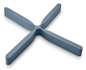 Eva Solo Flex-Untersetzer, staubiges Blau, spart Platz in der Schublade mit diesem faltbaren Untersetzer, hitzebeständiges Silikon, spülmaschinenfest, dänisches Design und Funktionalität, Staubblau