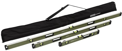 Draper Expert Box Spirit Level with Handle (3 Piece Set) | 1800mm, 1200mm & 600mm Bubble Levelling Tools | High Precision 1 x 180° Domed/Arc Central Vial & 2 x 90° Vials | Heavy Duty Aluminium